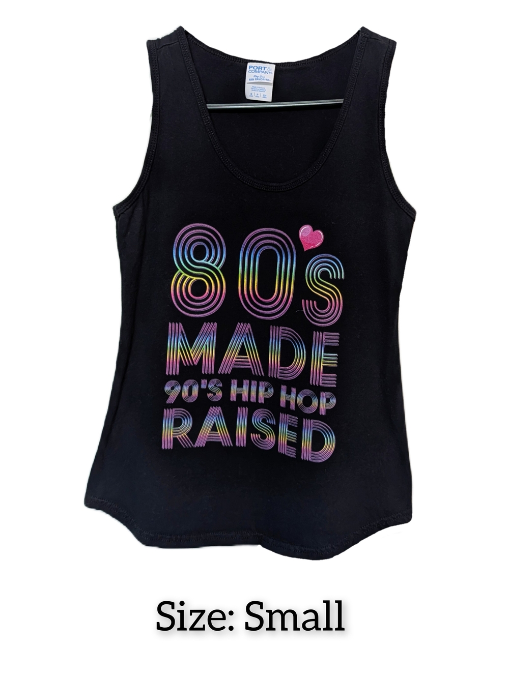 Black Graphic Tank Top - 80s Made 90s Hip Hop Raised